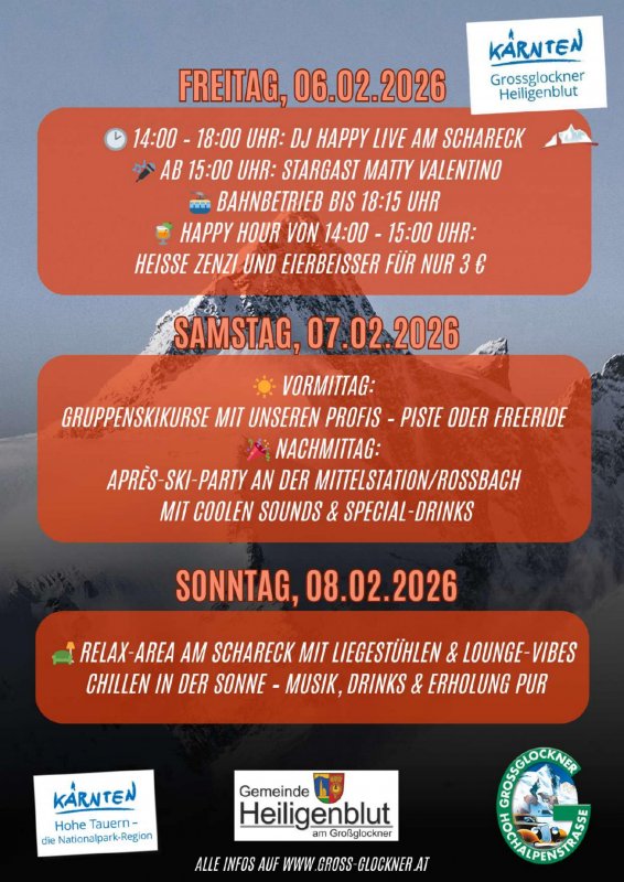Die Glockner-Beats Weekends: Tolles Programm über 3 Tage Die Glockner-Beats Weekends: Tolles Programm über 3 Tage