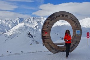 Bei uns fährst Du auf feinstem Pulver, mit König Grossglockner im Hintergrund