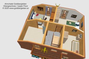 3D-Visualisierung Obergeschoss